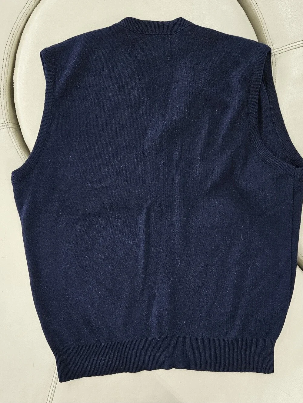Vintage Towncraft Navy V-Neck Sweater Vest